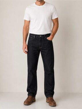 S099- Men’s: No Brand Mens 34x29 Black Denim Jeans